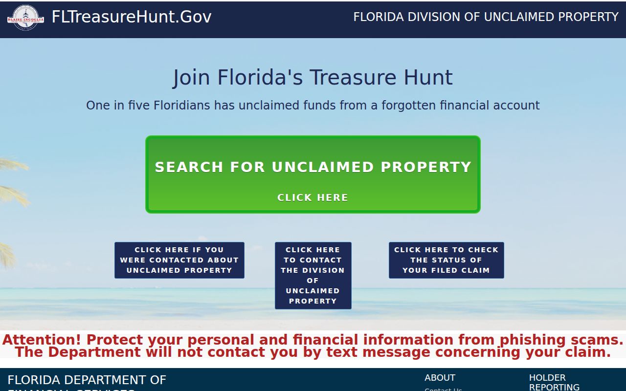 Florida Treasure Hunt name search for Weston estate and heir research