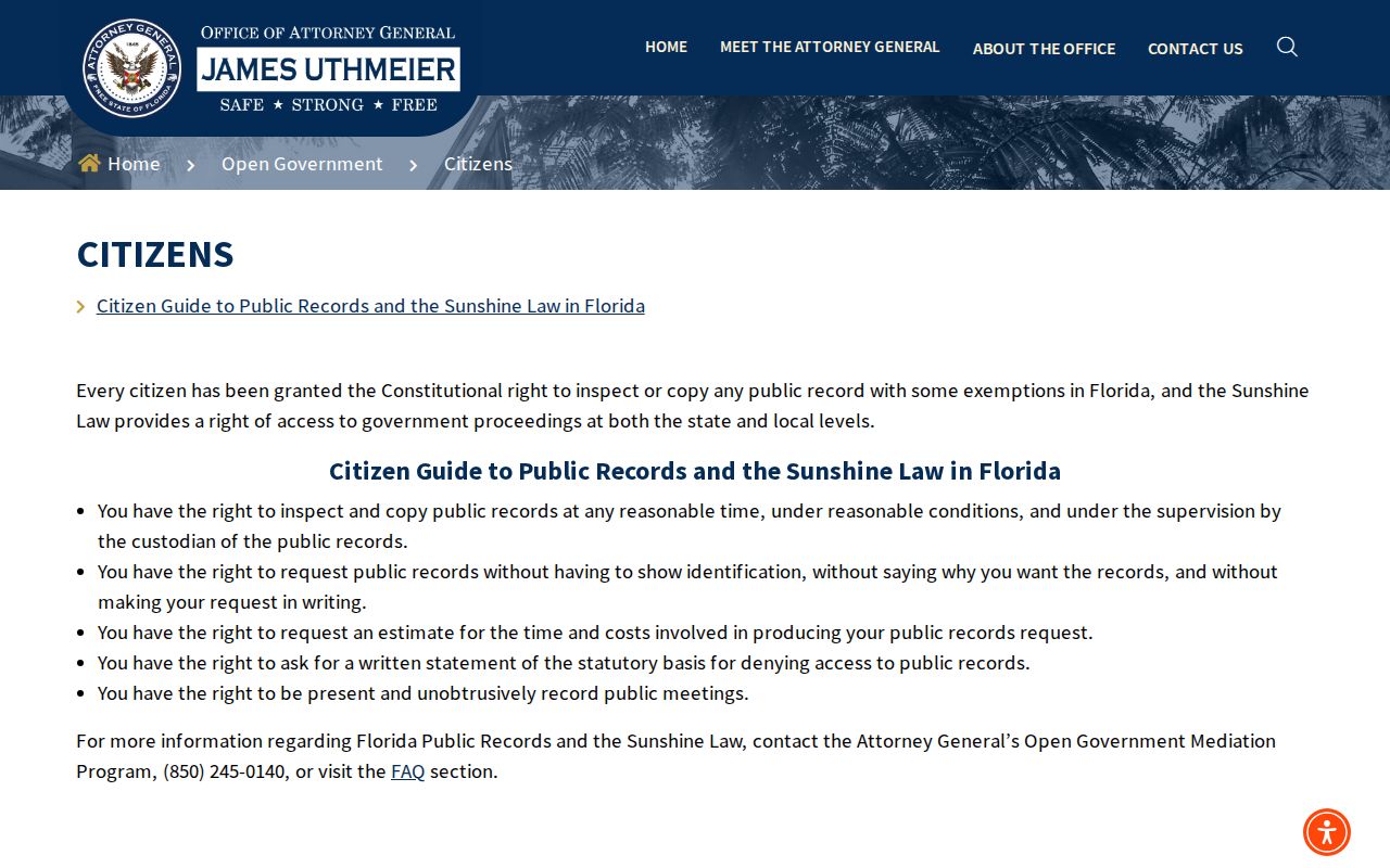 Florida public records guide used for lawful Weston neighbor research